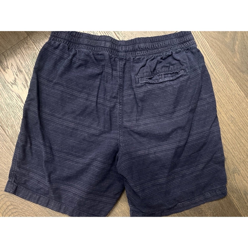 Old Navy Men's Micro-Stripe Twill Jogger Shorts Medium Navy Blue Elastic - Picture 3 of 3